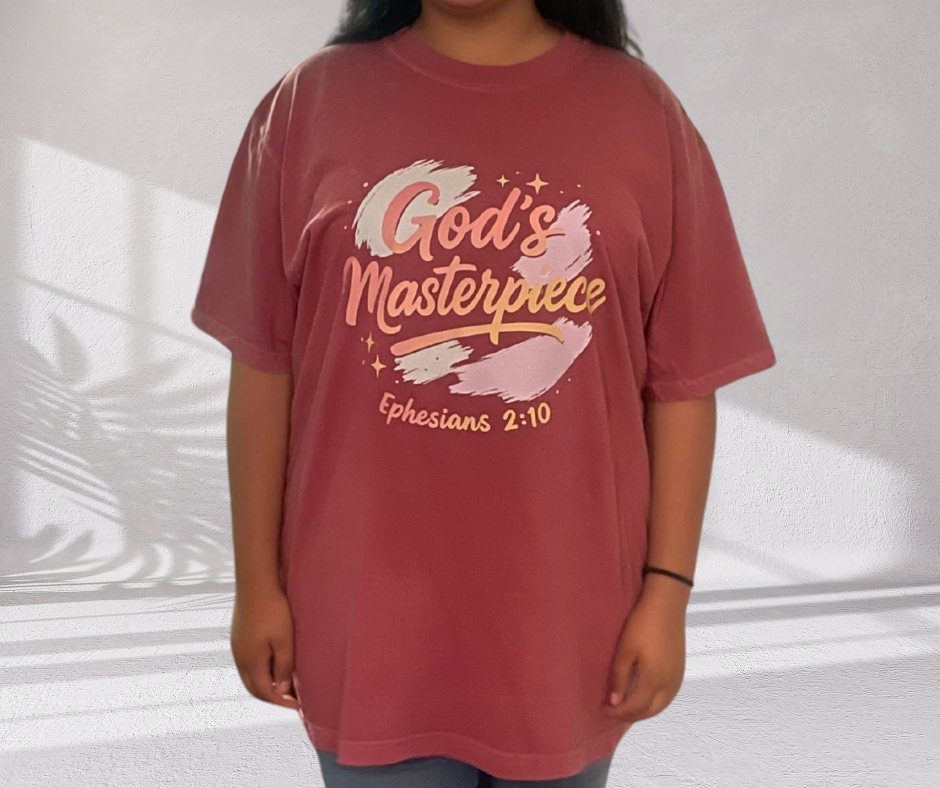 God’s Masterpiece – Christian Identity comfort colors Tee