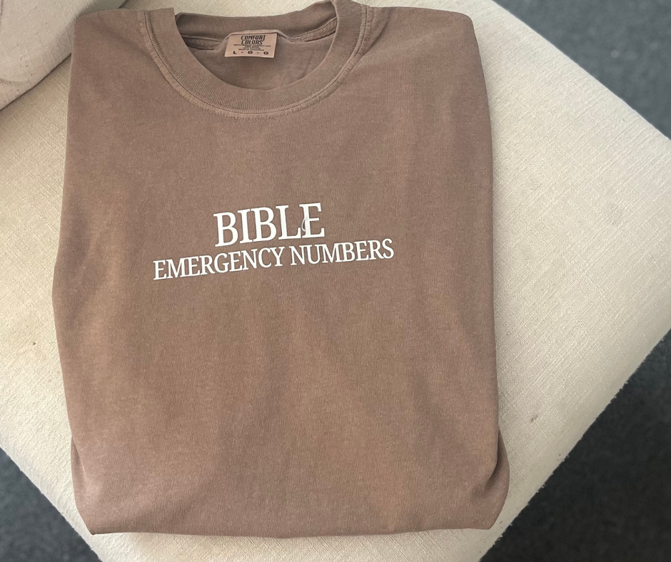 Bible Emergency Numbers - Faith Rescue Tee