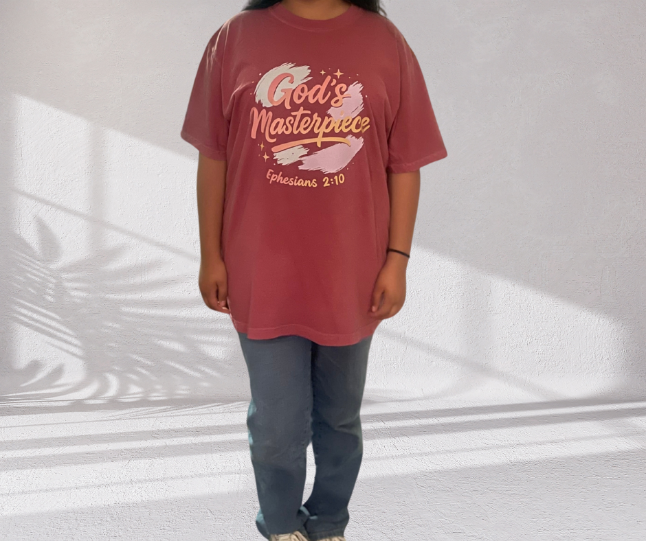 God’s Masterpiece – Christian Identity comfort colors Tee