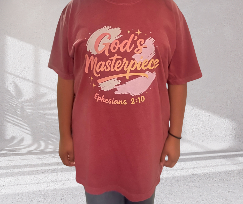 God’s Masterpiece – Christian Identity comfort colors Tee