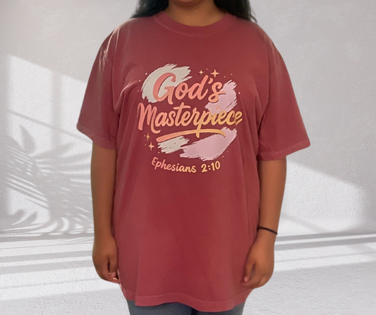 God’s Masterpiece – Christian Identity comfort colors Tee